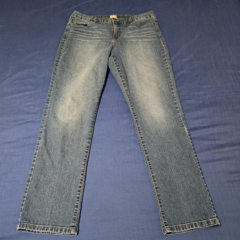 Canyon‎ River Blues Jeans Womens 16 Blue Medium Wash Straight Stretch